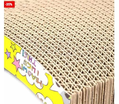 Let Your Cat Sit Like Royalty On A Cat Scratch Corrugated Mat