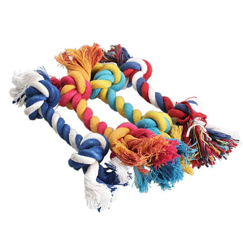 1 Pc. Durable Braided Rope Bone For Puppies